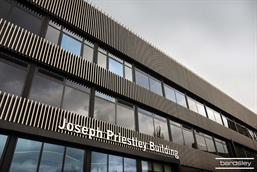 Sheeting and Cladding - Joseph Priestley Building, University of Huddersfield - Longworth