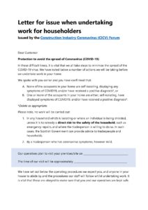 CICV Letter to households