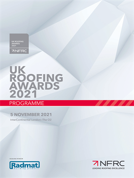 NFRC UK Roofing Awards 2021 Programme front cover