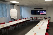 London meeting room hire: Worship Street rooms 4, 5 and 6 in board meeting layout
