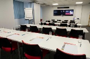 London meeting room hire: Worship Street rooms 4, 5 and 6 in classroom layout
