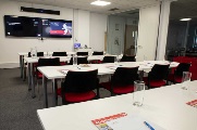 London meeting room hire: Worship Street rooms 5 and 6 in classroom layout