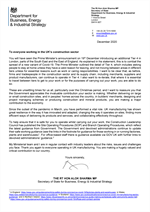 Secretary of State Letter to UK Construction Sector - Tier 4