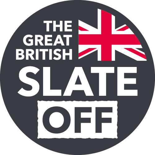 Great British Slate Off logo for roof slating skills competition