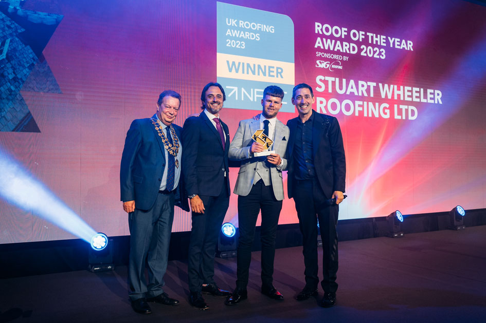 NFRC UK Roofing Awards 2023 Roof of the Year winners Stuart Wheeler Roofing Ltd