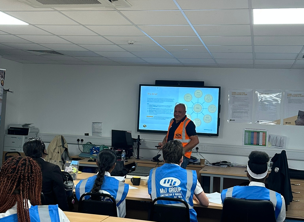 The task included putting together a marketing proposal, which gave a deeper look at other careers in the roofing sector.