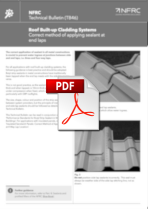NFRC TB46 Roof Built-Up Cladding—Applying sealant at end laps.pdf.png