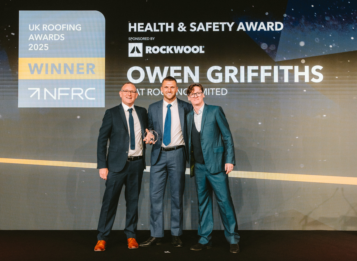 Health and Safety Award-Owen Griffiths, Hat Roofing Ltd